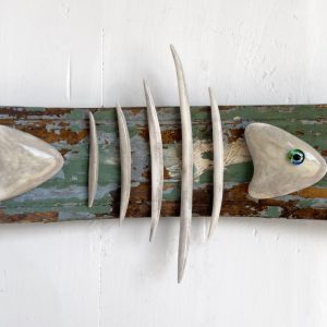 Fish Bones on a Really Old Chair Back
