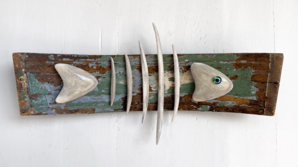 Fish Bones on a Really Old Chair Back