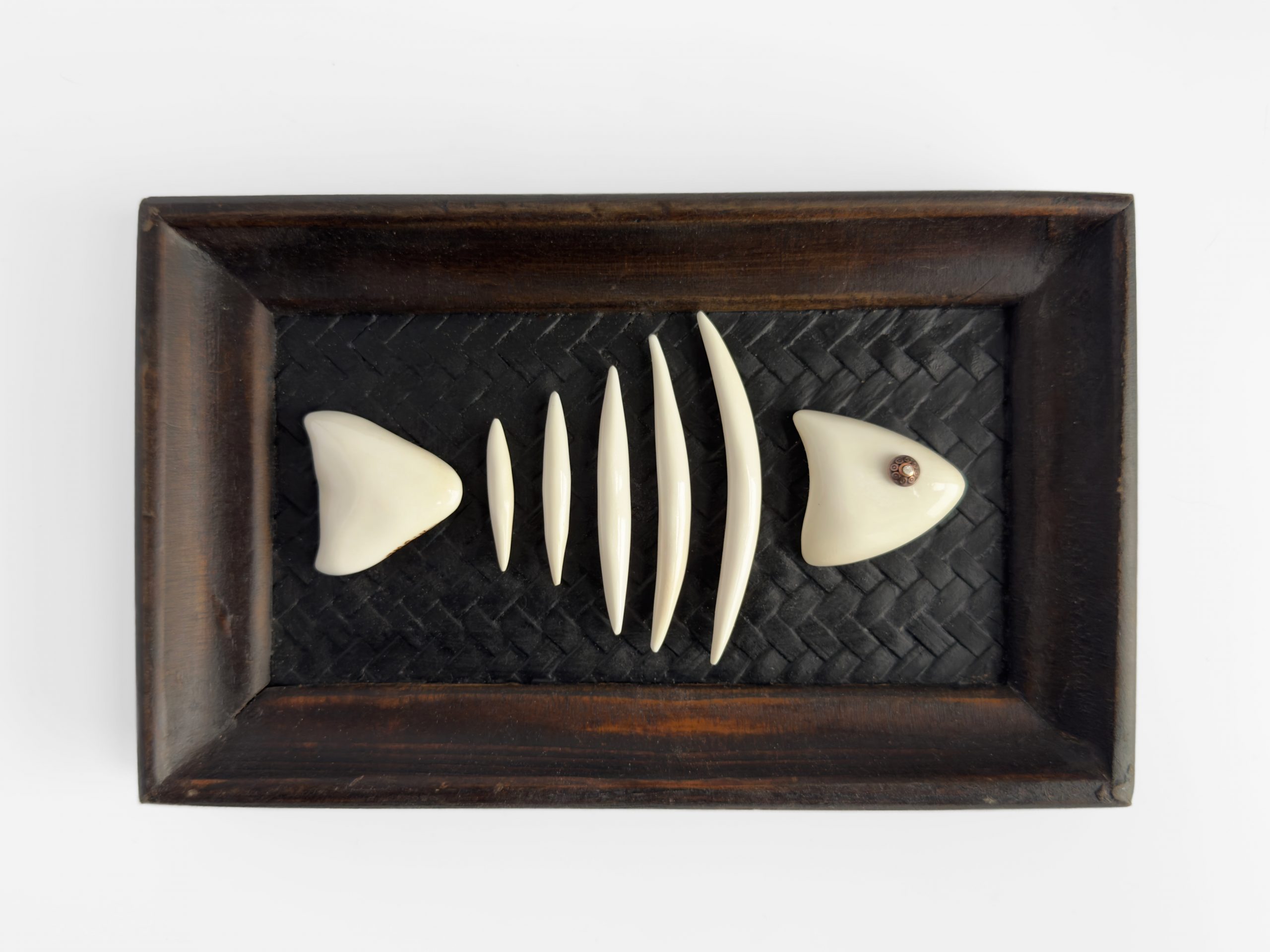 Fish Bones on a Vintage Tray